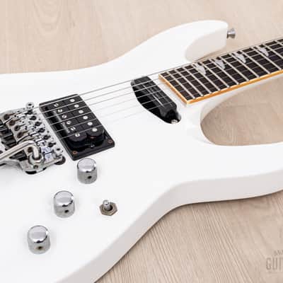 1989 ESP Custom Shop Horizon Custom Vintage Neck Through Guitar White, Near-Mint w/ Floyd Rose, Seymour Duncan image 6