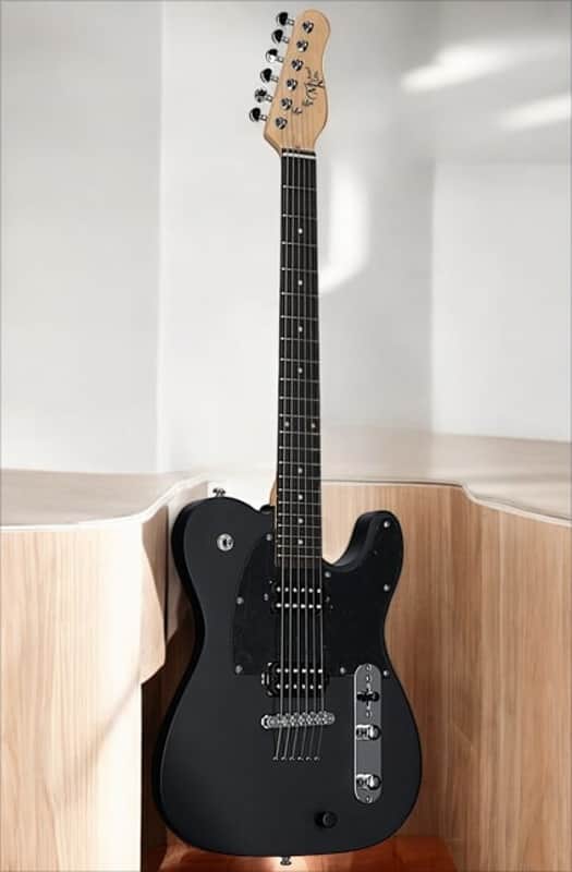 Michael Kelly Hybrid 55T Electric Guitar - Black Satin | Versatile Tone, Sleek Style image 1