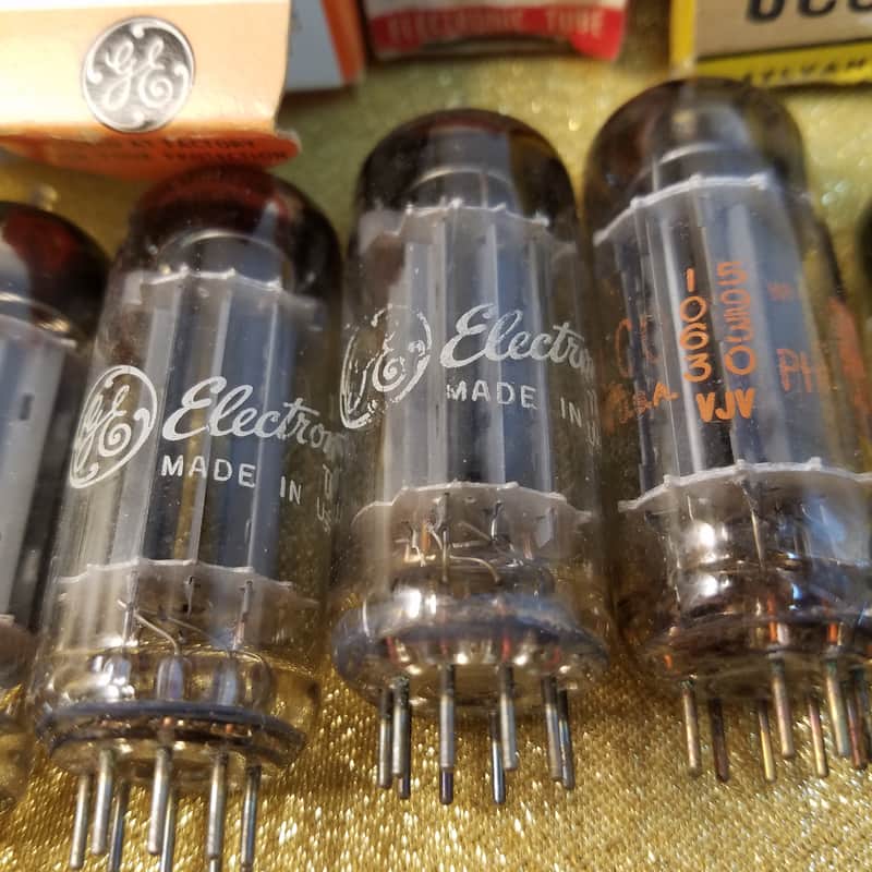 Tung-Sol etc. ONE (1) 6CG7 tNOS AT1000 TESTED Balanced! PI Vacuum Tube USA divider dual triode 1958-1965 image 1