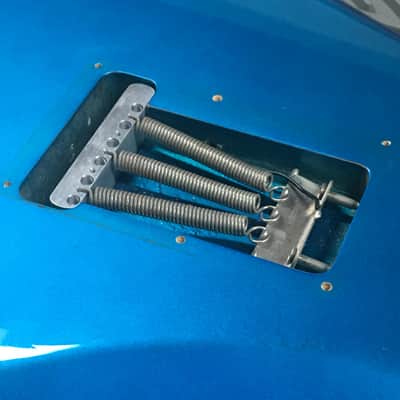 Vintage Fender Stratocaster 1993 Solid Custom Contour Body Lake Placid Blue Rare MIJ Relic HSC 6.8 Lb! image 20