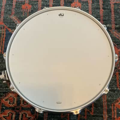 DW 5.5x14 Collector's Series Aluminum 3mm Snare Drum Satin Chrome Hardware image 3