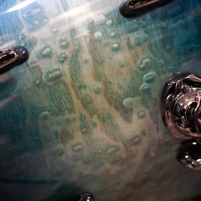Pearl 10/12/14/16/20" Masterworks Drum Set - Scuba Blue Tamo Ash image 11
