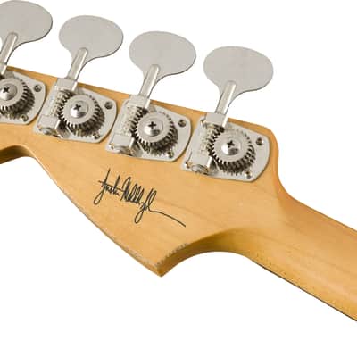 Fender JMJ Road Worn Mustang Bass Rosewood Fingerboard - Faded Daphne Blue image 2