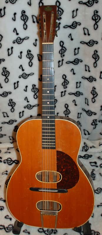 Regal REGAL Double Sound Hole Flat Top Acoustic Guitar- "Borg Balancing Control Tone Refiner" image 1