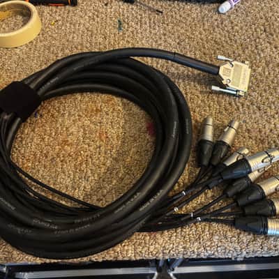 Jumperz DB25 to XLR-F 25’ foot cable snake image 1