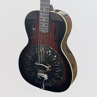 Recording King RR-41-VS Rattlesnake Wood Body Resonator Guitar - Vintage Sunburst image 3