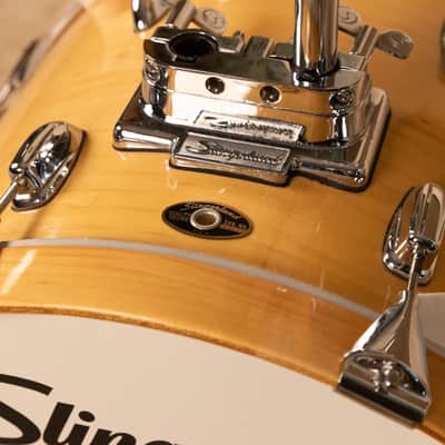 1990s Slingland Artist Custom Natural Maple Drum Set 14x20 8x12 14x14 and 5x14 image 10