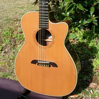 2013 K Yairi WY-1 Electric Acoustic Guitar with cutaway+K Yairi Hard Case image 4