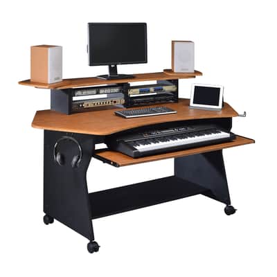 Musiea IM100 Series Music Recording Studio Desk Workstation with 2 x 4U Rack image 1