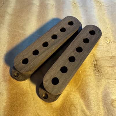 Guilford Brazilian Rosewood Single Coil Pickup Covers - 1 pair - fits Fender USA 53mm poles image 1