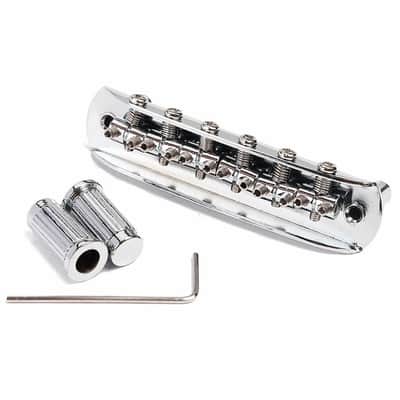 Mustang jazzmaster jaguar adjustable saddles guitar bridge image 1