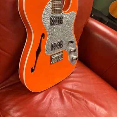Fender Limited Edition Parallel Universe Series Deluxe Thinline Super Telecaster Orange image 2