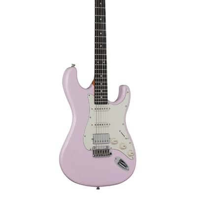 Tagima T640 Super Shell Pink Electric Guitar, HSS with Roasted Maple Neck