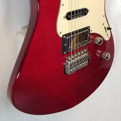 Yamaha Pacifica PAC612VIIFMX Double Cutaway Flame Maple Top H/S/S Electric Guitar, Fired Red image 4