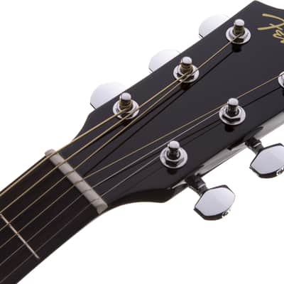 Fender CD-60 Dreadnought V3 Black Acoustic Guitar w/ case image 4