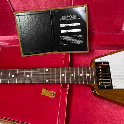 NEW! Gibson Custom 1958 Mahogany Flying V Reissue Electric Guitar - Antique Natural, VOS - WOW - Authorized Dealer - 7.75lbs! - G07550 image 10
