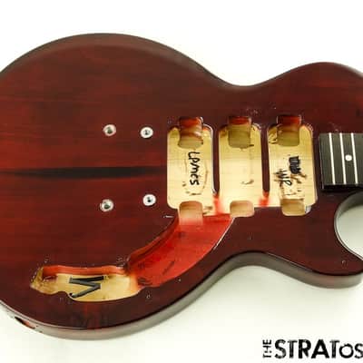 USED Gibson USA Les Paul Music City Special BODY & NECK Wine Red image 2