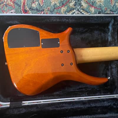 U.S. Masters Guitar Works 5 String Bass Fretless Natural image 4