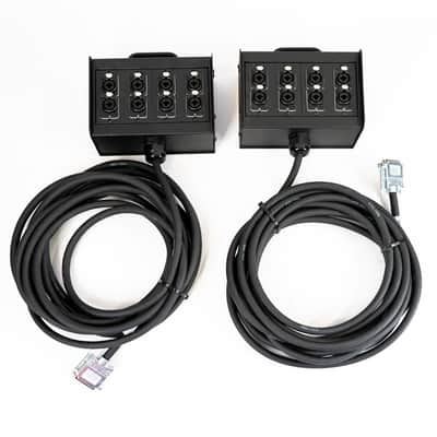 Redco DB25 Breakout Stage Boxes - DB25 to 1/4" or XLR - 16-Channels - 25ft image 1