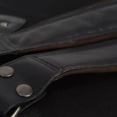 Harvest Fine Leather Black Buffalo & Canvas Electric Bass Guitar Gig Bag image 22