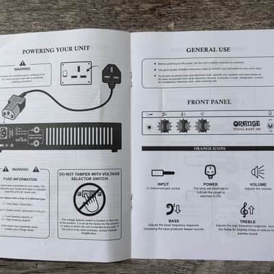 Orange Amplifiers Pedal Baby 100 100-Watt Class A/B Power Amplifier - Box & Manual image 5