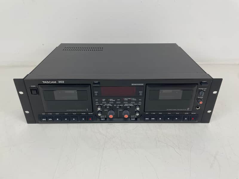 Tascam - 302 - Double Cassette Deck - Auto-Reverse - 2-Head - Serviced (New Belts) image 1