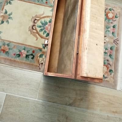 sans marque valise en bois 1950's - bois image 2