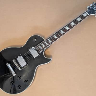 1970/80s Hondo II Single Cut LP Electric Guitar Black image 1