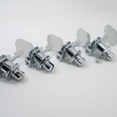 Fender Ultra-Light Bass Chrome Tuning Keys 2011 American Deluxe Jazz Bass image 5