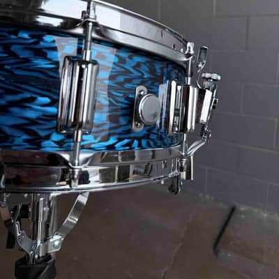 Rogers Custom-Built 5.5x14 Dyna-Sonic Snare Drum in Blue Onyx image 3