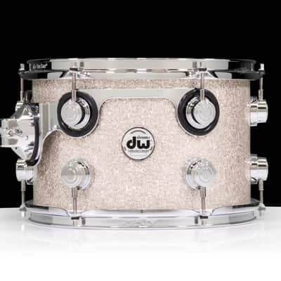 DW Collectors Maple/Mahogany Shell 8x12 Broken Glass FP w/ Chrome HW image 3