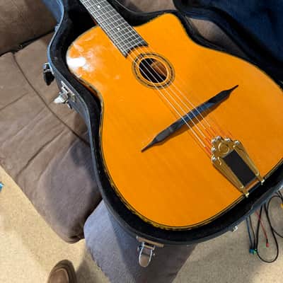 【希少】SAGA JAPAN BM500 Django Jazz Guitar Saga “Django Jazz Guitar BM-500” (mid 80's) :: SHOW BY BANJO