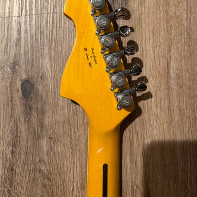 Big River “Jazzcaster” • Aged Vintage White over Met.Copper Nitro • Aged Maple/Rosewood/Binding/Blocks/Matching Headstock • A5P90 image 20