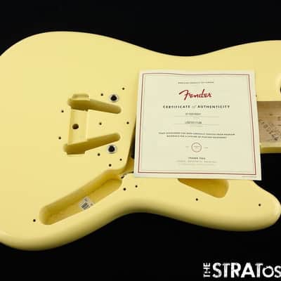 2022 Fender American Performer Mustang Series BODY, USA Guitar Vintage White image 2