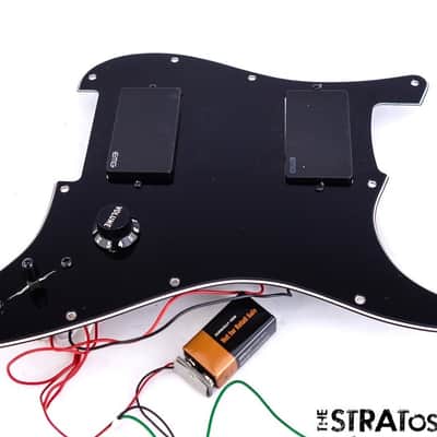 Fender Jim Root Stratocaster Strat LOADED PICKGUARD, Active EMG 60 81 Black! image 1
