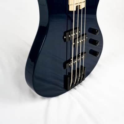 Swisher Rumble Handcrafted 4 String Bass 2024 - Indigo image 11