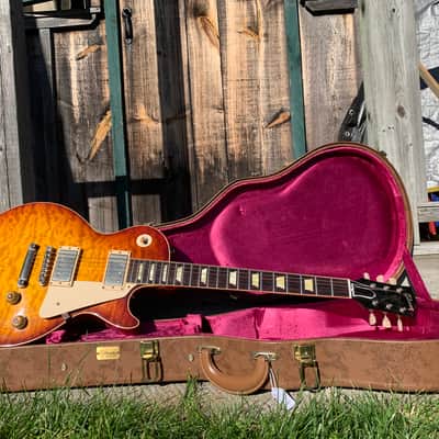 Gibson R8 yamano Les Paul insane Custom shop quilt top spectacular guitar  1990’s Burst Near mint! image 5