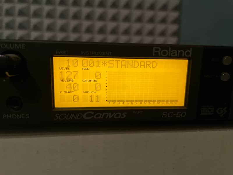 Roland Sc-50 Sound Canvas Early 90s - Black image 1