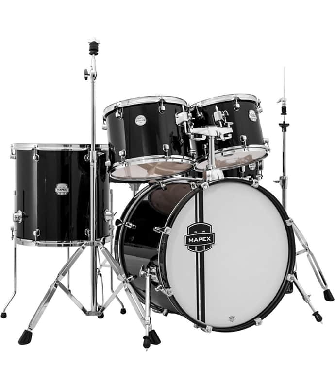 Mapex Voyager Jazz 5-Piece Drum Set Black (No Cymbals) image 1