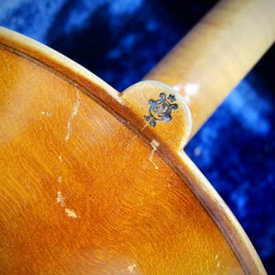 German Wolfgang Romer 4/4 Violin Joseph Guarnerius Markneukirchen Germany Circa-1930s-1940s-Light Brown Varnish image 2