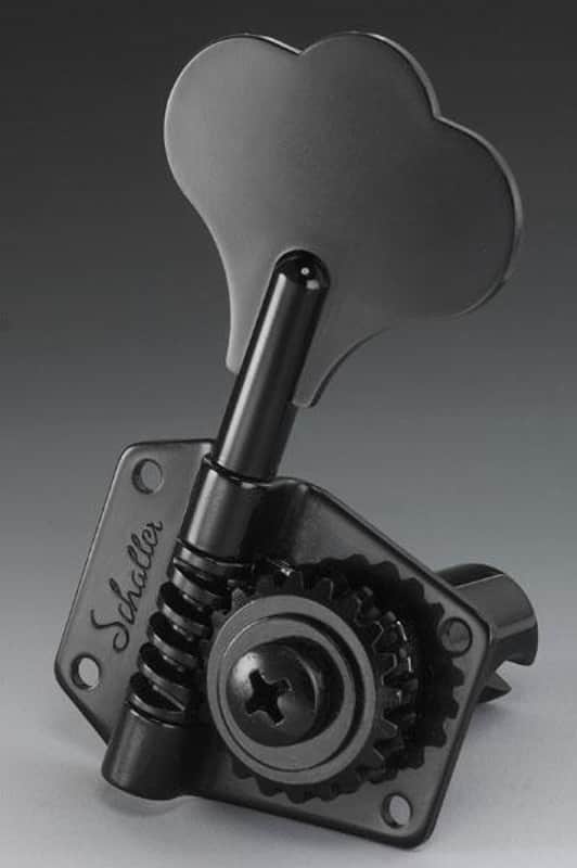 Schaller BMBCL Bass Tuning Keys, Original Style Buttons - BLACK image 1