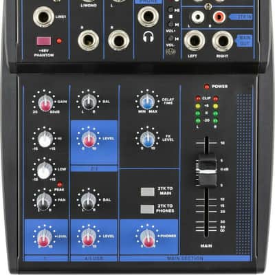 Gemini GEM-05USB 5 Channel Mixer with Bluetooth