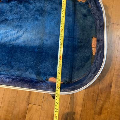 Vintage MIJ Japanese Acoustic guitar dreadnought Case 1970’s 70’s- Salmon Pinw blue interior fits Yamaha FG-180 red label and others image 6