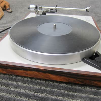 Luxman PD264 Turntable Ortofon OM10 Cartridge, Auto Lift, Ex Sound, Japan, Rosewood, No Dustcover Rosewood/Silver image 4