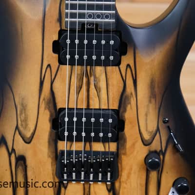 Schecter C-1 Pale Moon Electric Guitar - Natural Satin w/Black Burst image 5