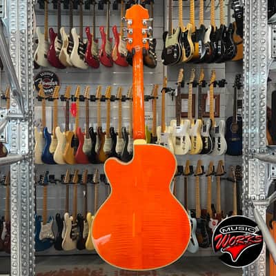 Epiphone Emperor Swingster Sunrise Orange + Har DC Ase image 8