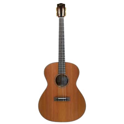 Pono BN4-2 Solid Cedar & Mahogany Nui Baritone Ukulele - Lattice Bracing image 3