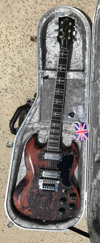 Jaydee Custom Guitars Old Boy SG Tony Iommi Gibson Guitar 2016 relic image 1