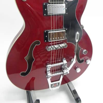 Hagstrom Tremar Viking Deluxe 2023 - Cherry Red image 1