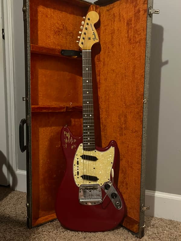 1966 Fender Mustang Dakota Red w/ OHSC image 1